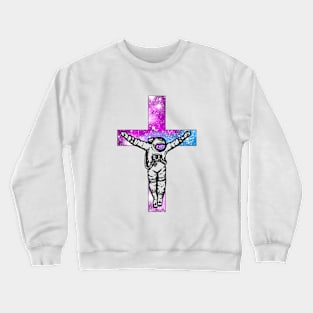 Space traveler (White version) Crewneck Sweatshirt